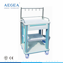 AG-IT006B1 Carrinho de utilidade médica hospitalar de plástico para infusão móvel